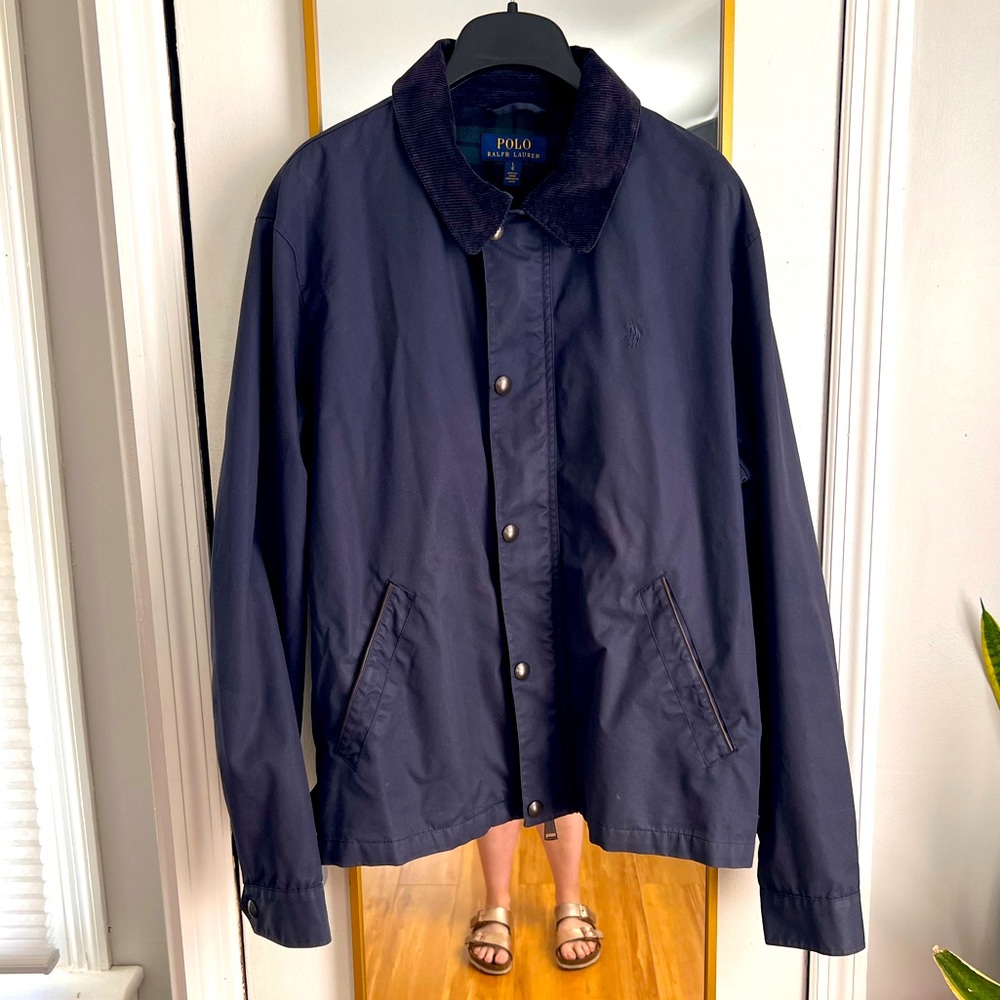 Men’s large navy Polo Ralph Lauren rain jacket